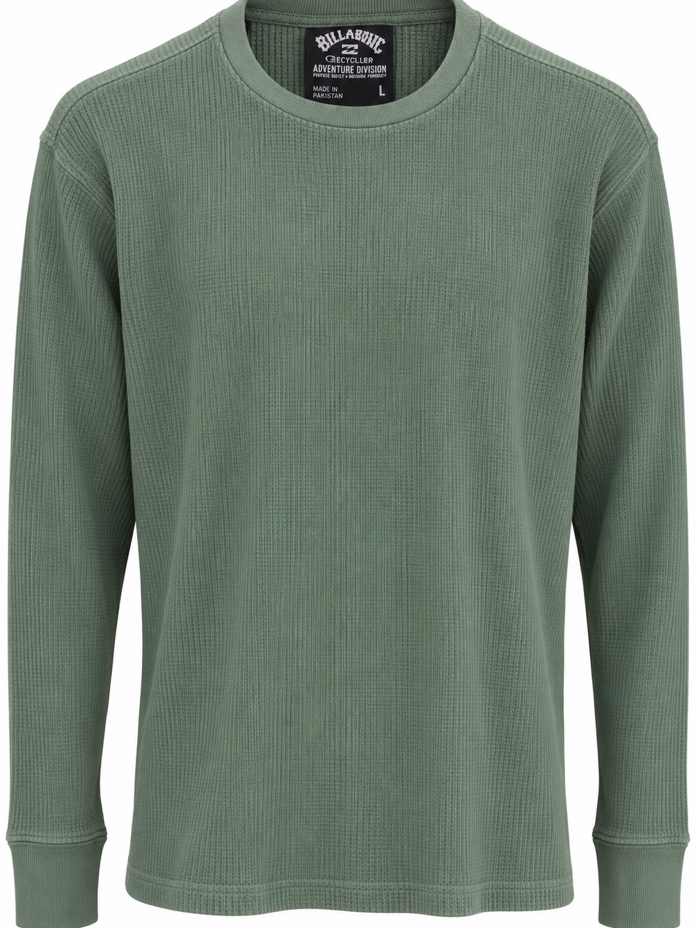 Billabong Adventure Division Essential Thermal Men’s Large Green Waffle Knit NWT